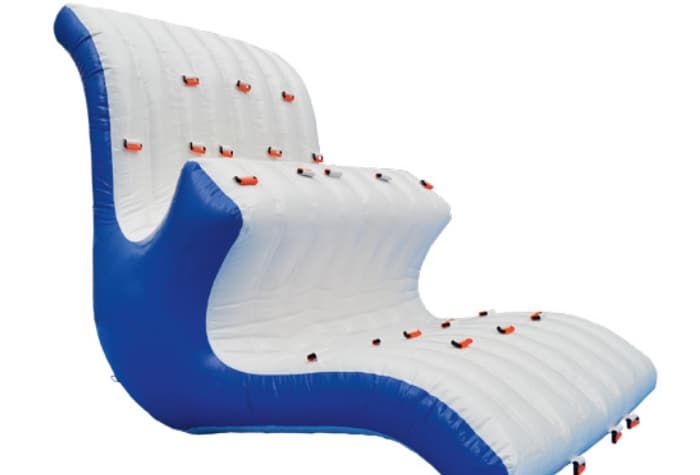 Inflatable swing-slide